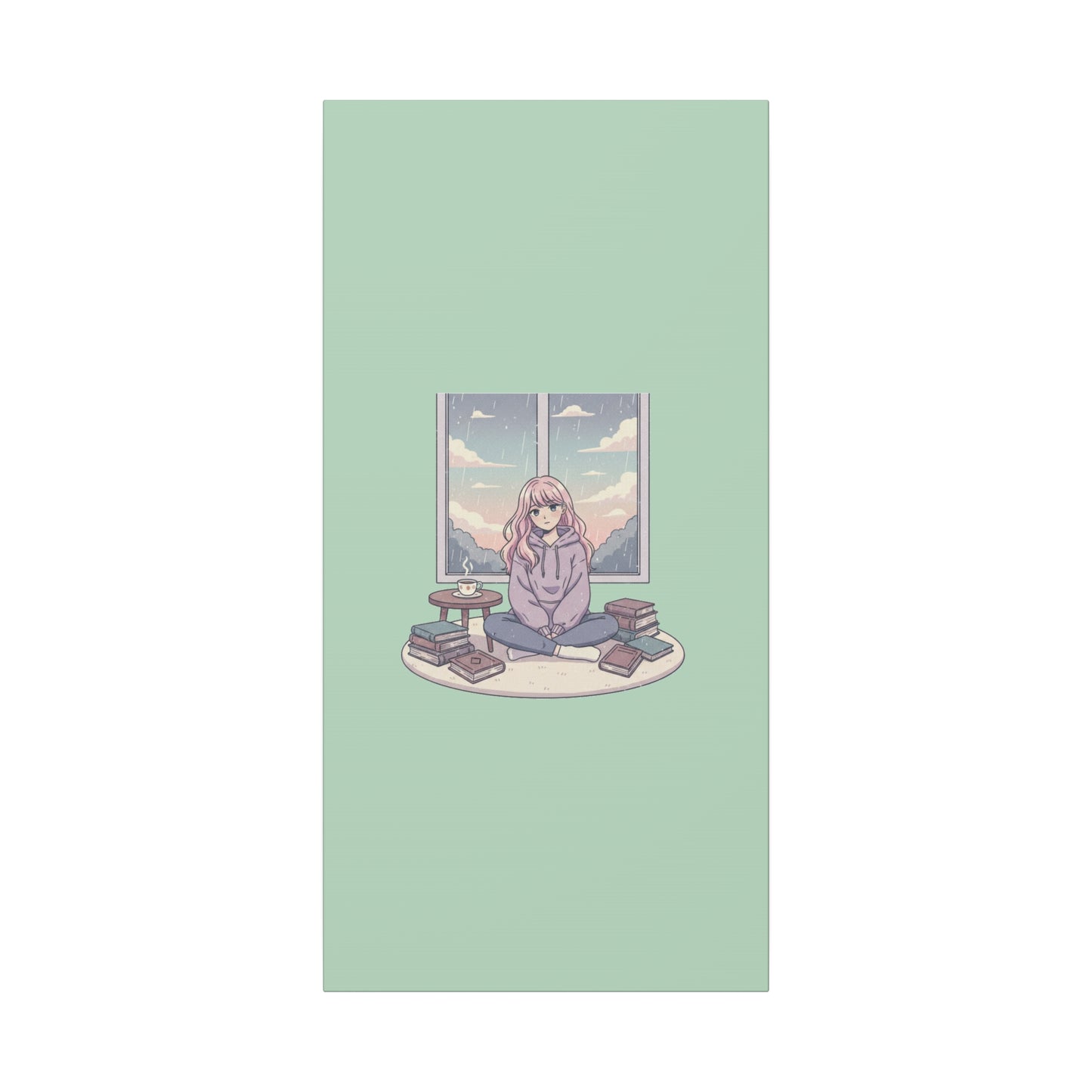 Cozy Girl Reading Wall Art — Matte Stretched Canvas