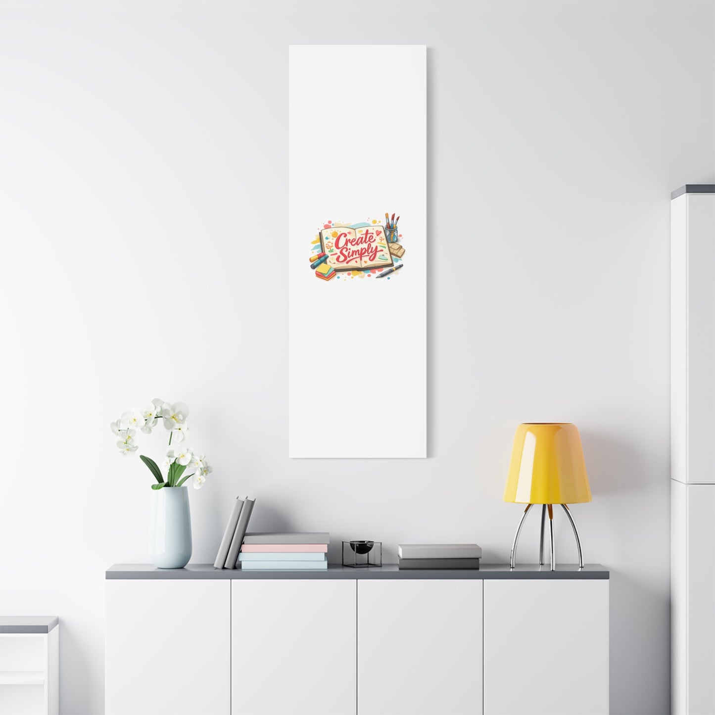 Create Simply Notebook Art Canvas | handmade marker aesthetic, hand-drawn doodle