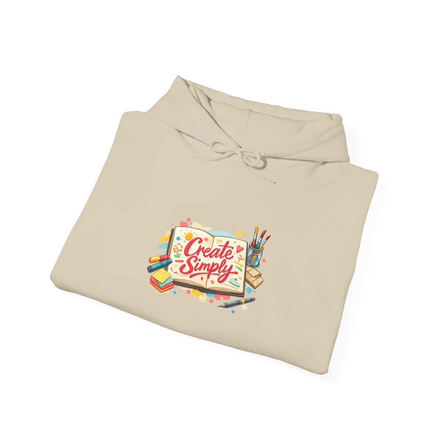 Hand‑drawn Doodle Marker Art Hoodie | sketchbook, analogue marker effect