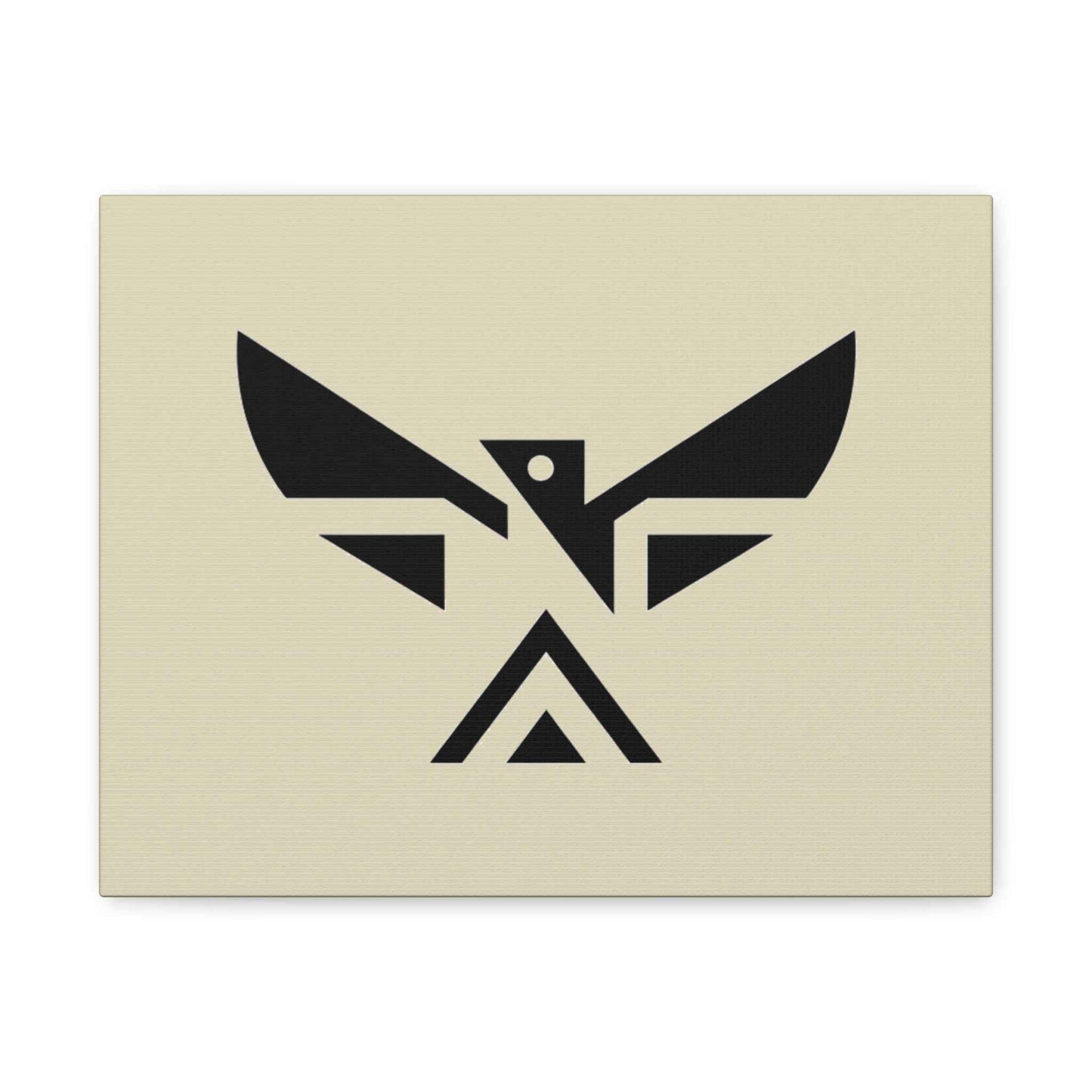 Minimalist Geometric Eagle Canvas Print — Modern Native-Inspired Wall Art