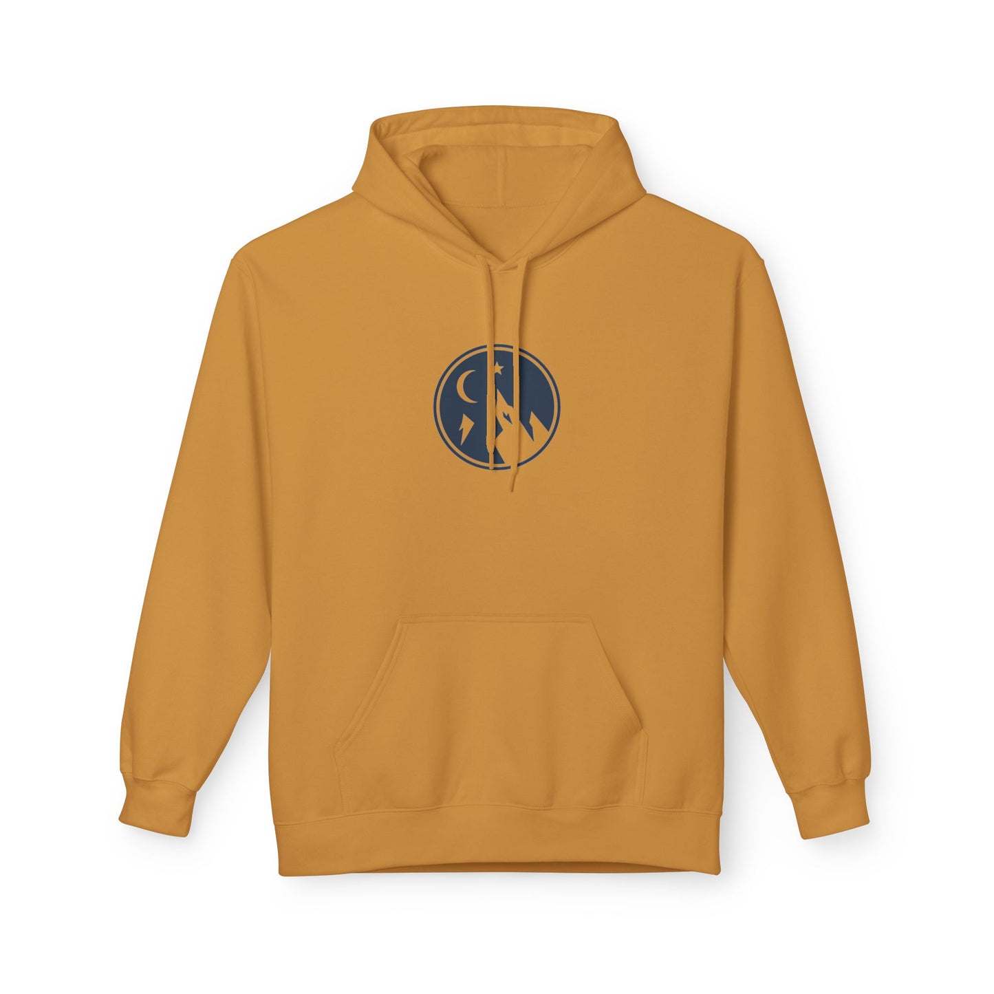 Hoodie — Minimal Mountain Moon Logo Pullover