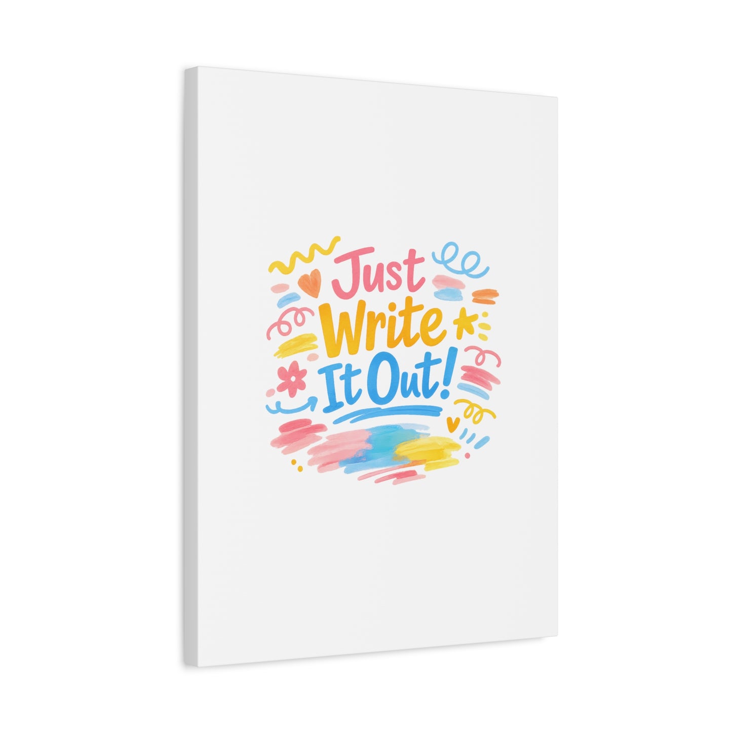 Just Write It Out! Canvas | handmade marker aesthetic, doodle art