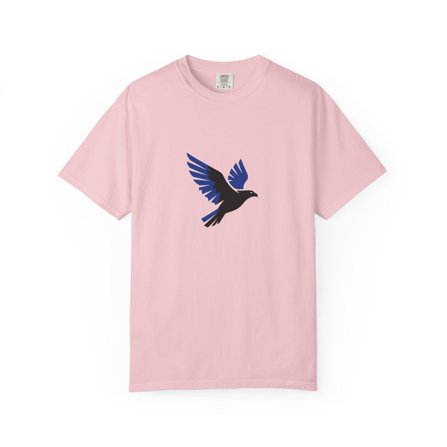 Blue Raven Graphic T-Shirt — Minimal Flying Bird Tee