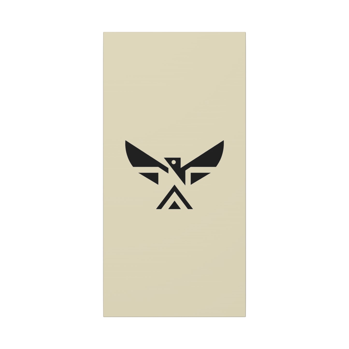 Minimalist Geometric Eagle Canvas Print — Modern Native-Inspired Wall Art