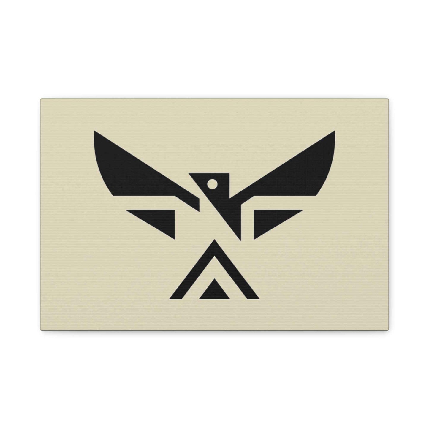 Minimalist Geometric Eagle Canvas Print — Modern Native-Inspired Wall Art