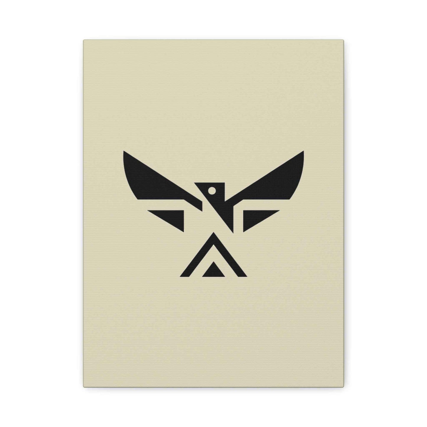 Minimalist Geometric Eagle Canvas Print — Modern Native-Inspired Wall Art