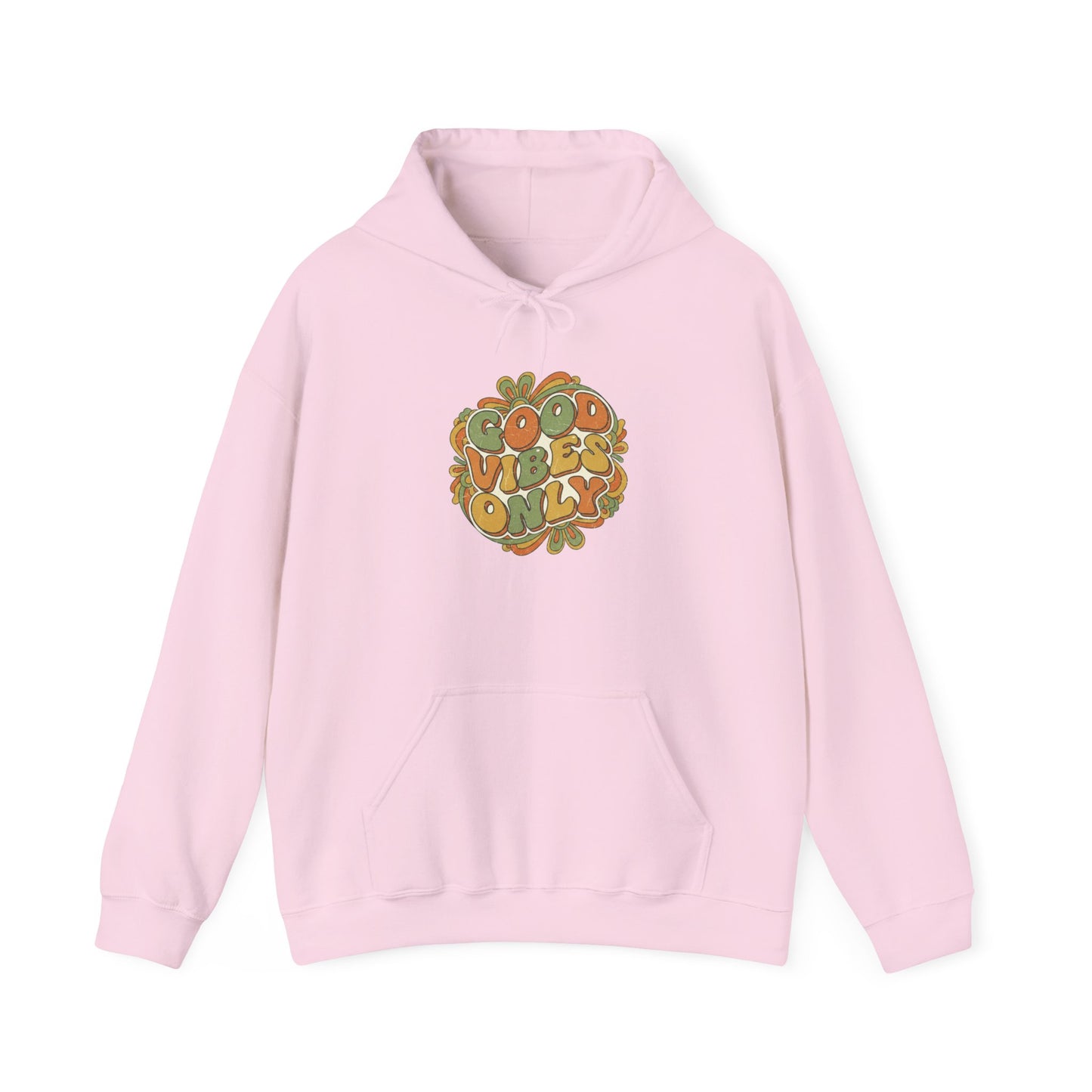 Good Vibes Only Hoodie — Retro Floral 'Good Vibes Only' Graphic Sweatshirt