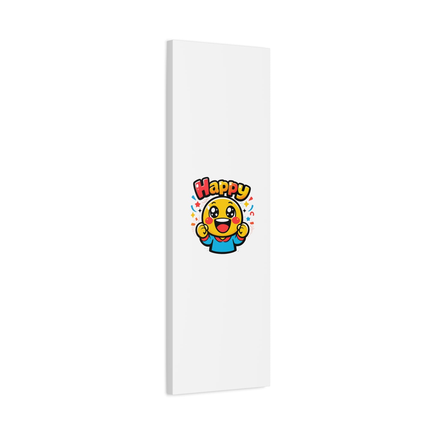 Happy Emoji Cartoon Canvas | Bold Cartoon, Thick Outline, Kawaii Minimal