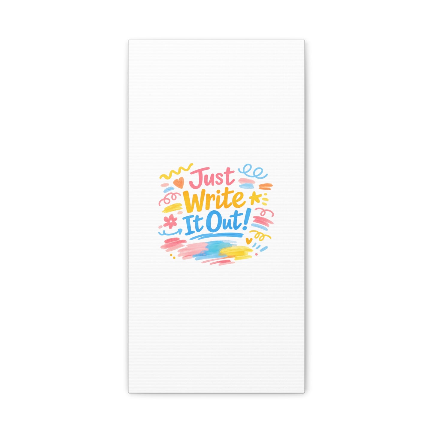Just Write It Out! Canvas | handmade marker aesthetic, doodle art