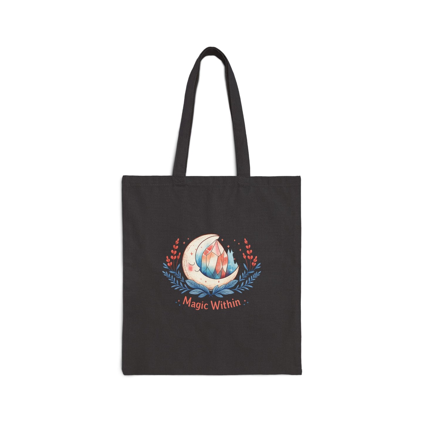 Magic Within tote | witchcore moon phase, crystals, herblore mystic