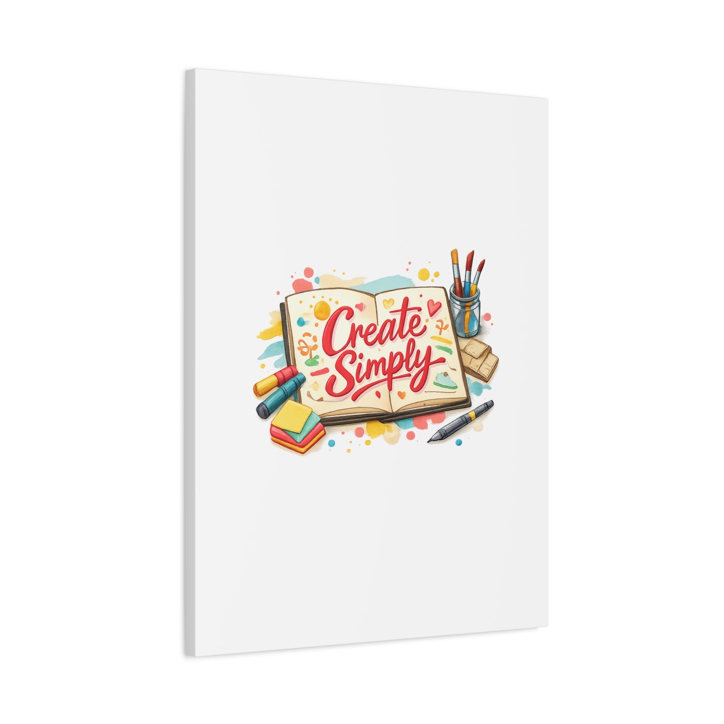 Create Simply Notebook Art Canvas | handmade marker aesthetic, hand-drawn doodle
