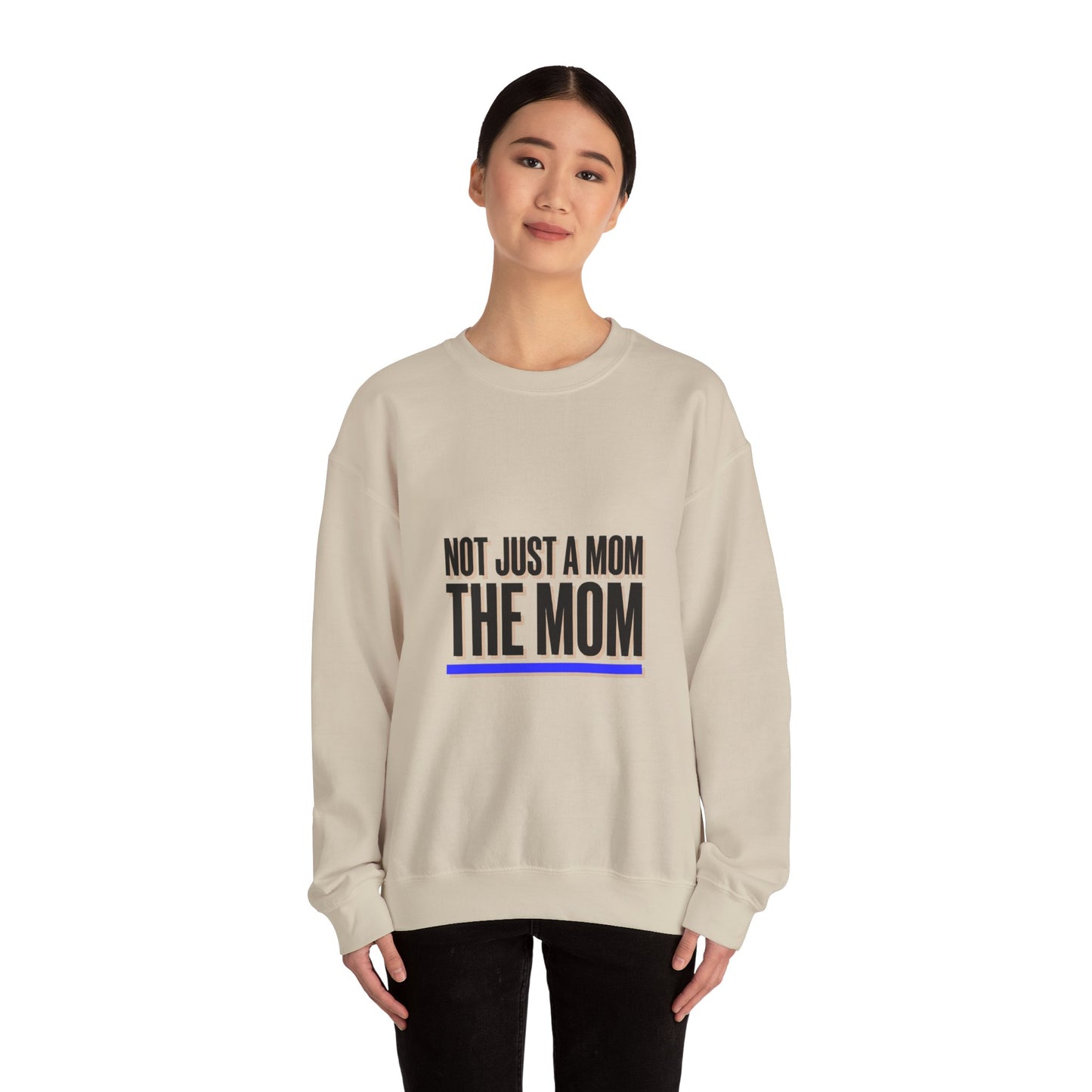 Not Just A Mom — THE MOM Sweatshirt | Minimalist Typographic Mom, Mother’s Day Shirt