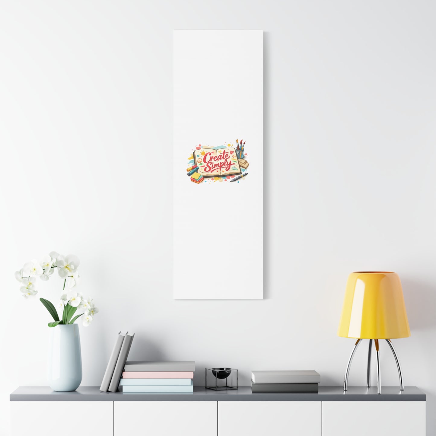 Create Simply Notebook Art Canvas | handmade marker aesthetic, hand-drawn doodle