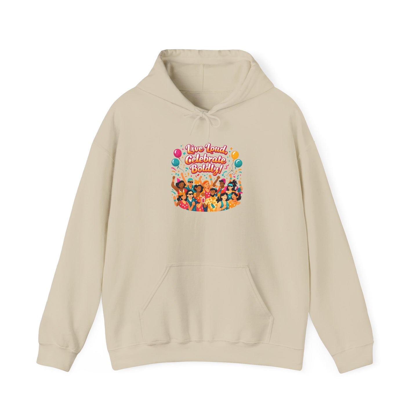 Carnival Confetti Celebration Hoodie | neon brights, color‑blocked fiesta