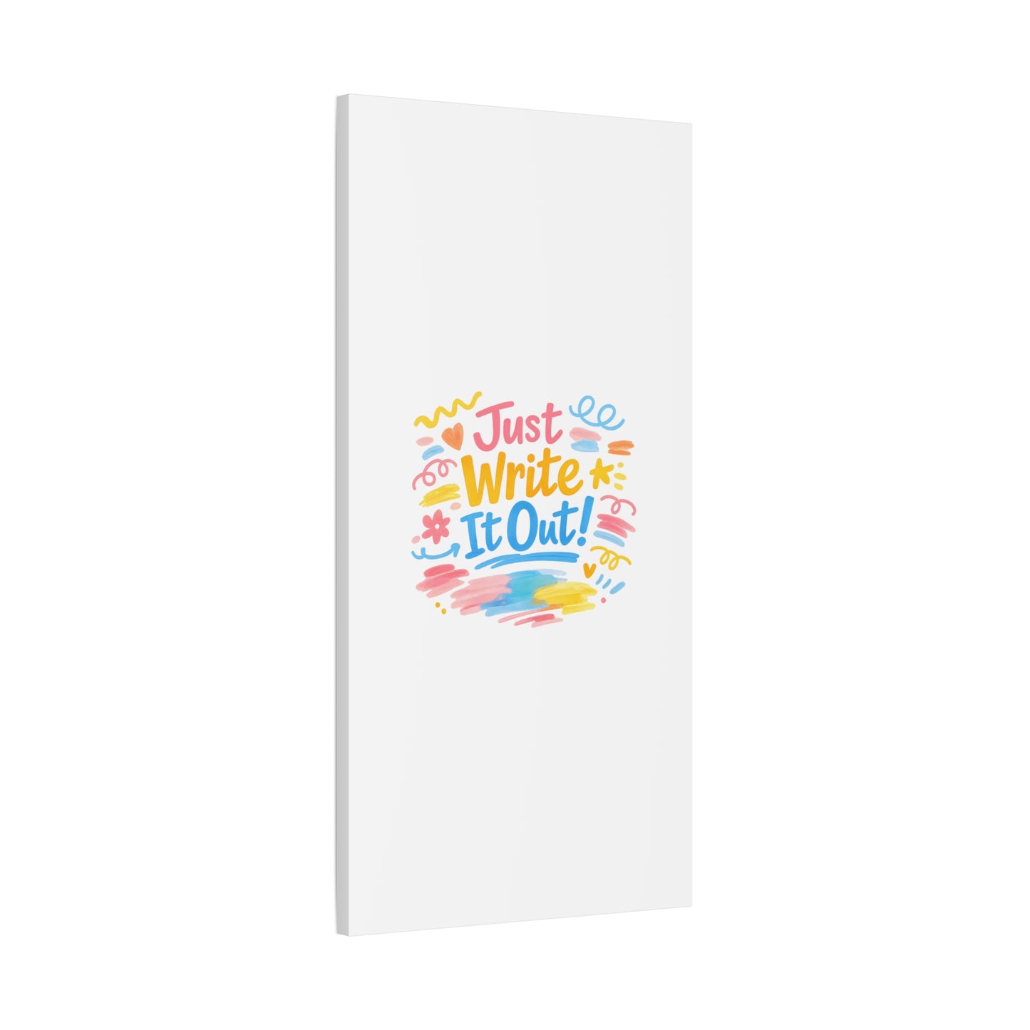 Just Write It Out! Canvas | handmade marker aesthetic, doodle art
