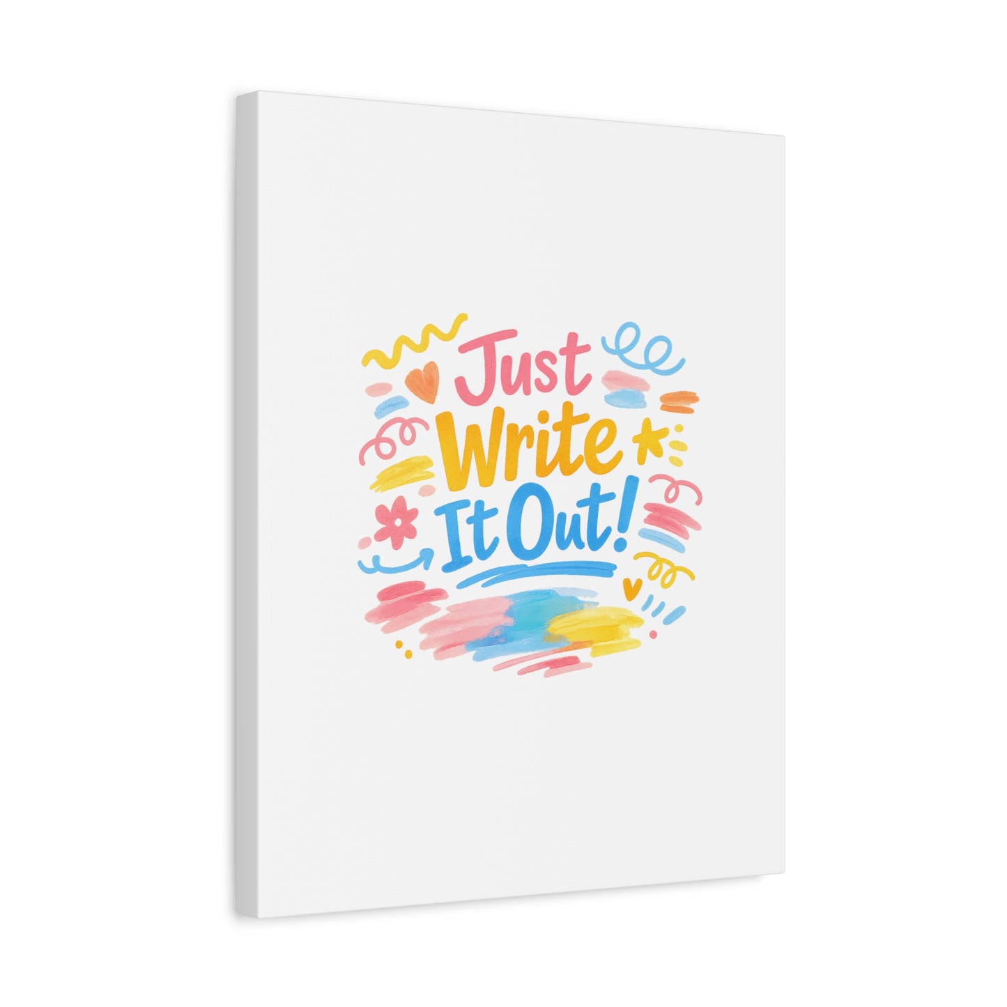 Just Write It Out! Canvas | handmade marker aesthetic, doodle art