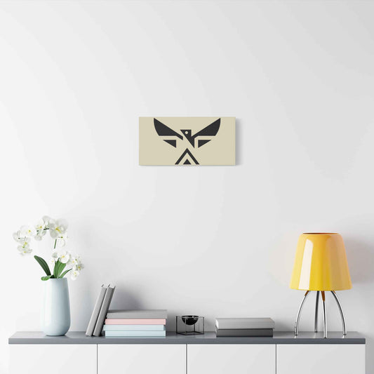 Minimalist Geometric Eagle Canvas Print — Modern Native-Inspired Wall Art