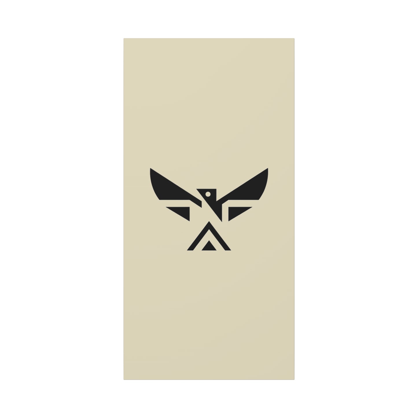 Minimalist Geometric Eagle Canvas Print — Modern Native-Inspired Wall Art