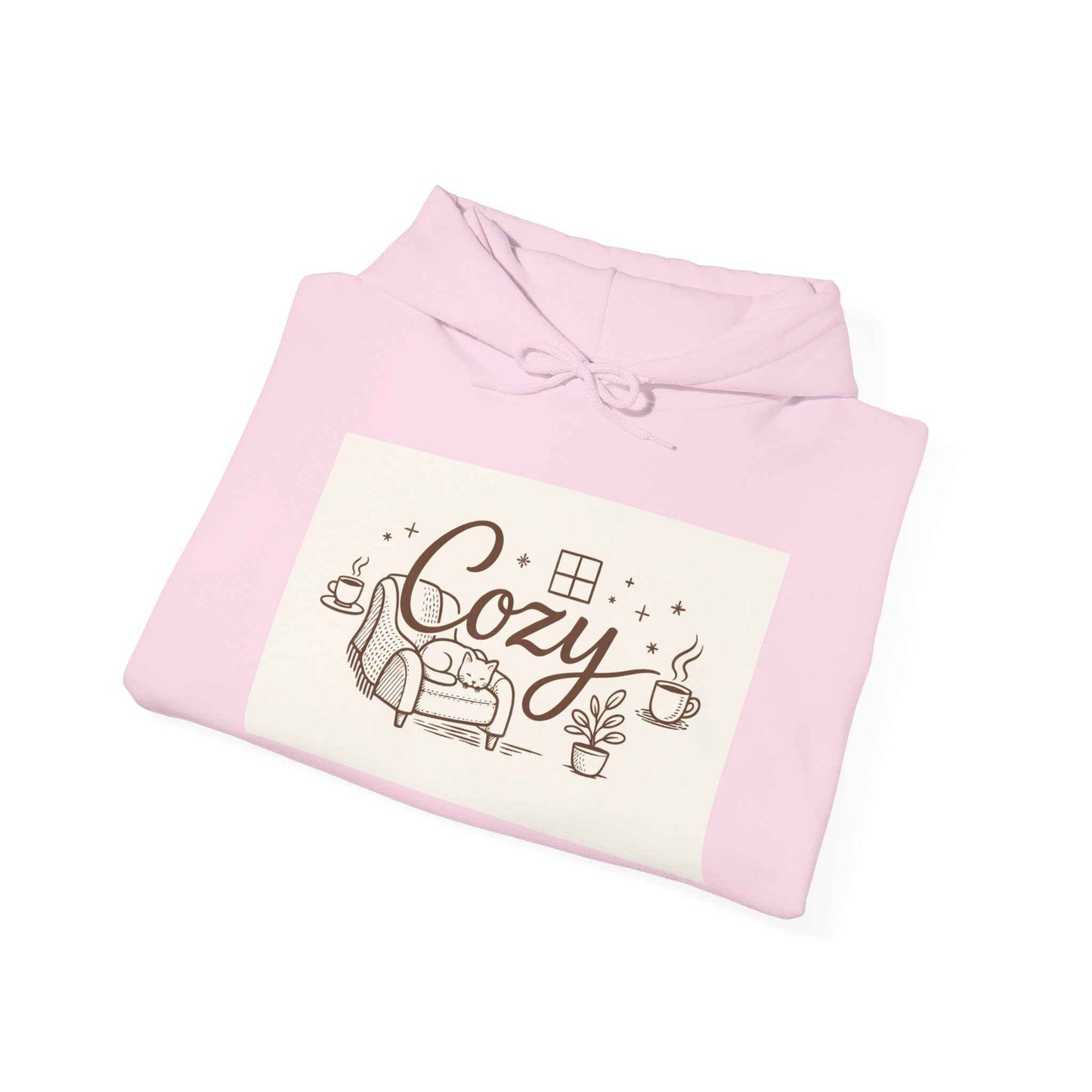 Cozy Home Hoodie — 'Cozy' Armchair & Hot Cocoa Comfort Pullover