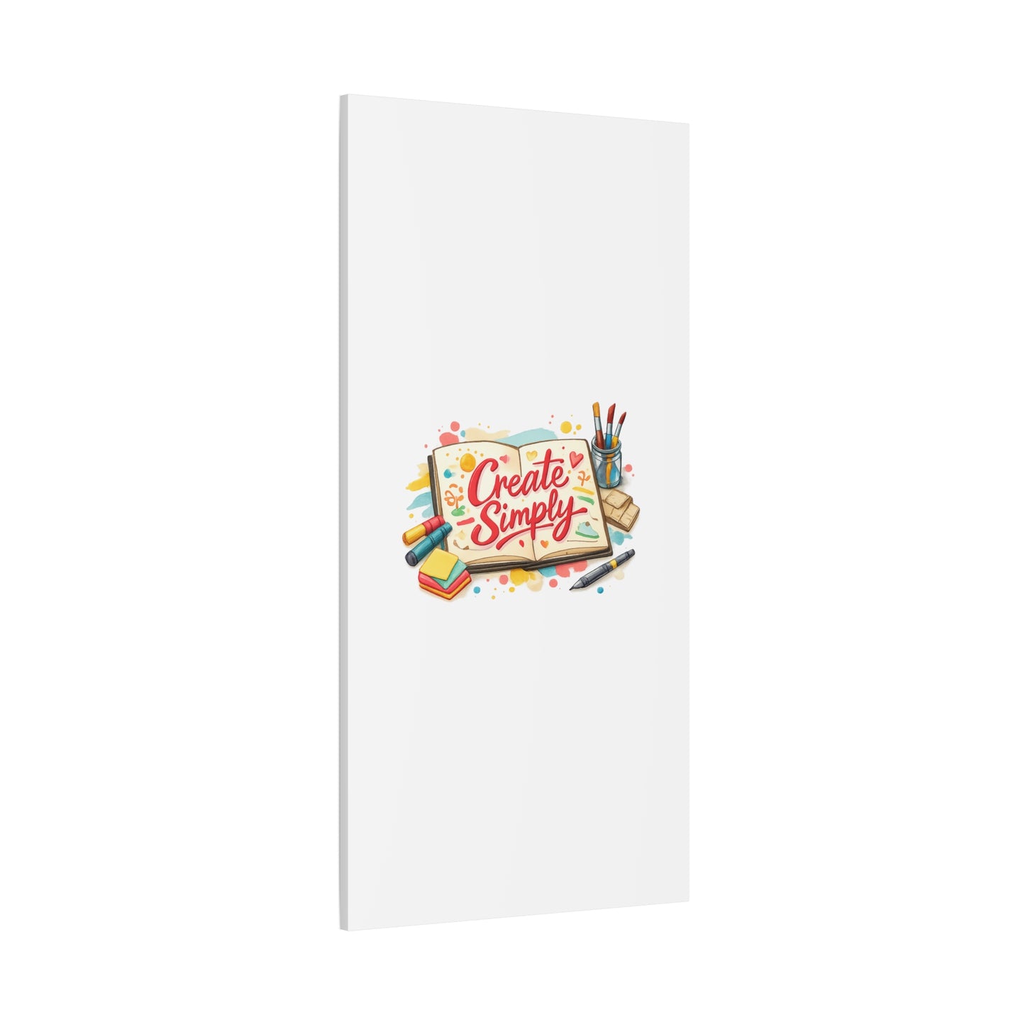 Create Simply Notebook Art Canvas | handmade marker aesthetic, hand-drawn doodle