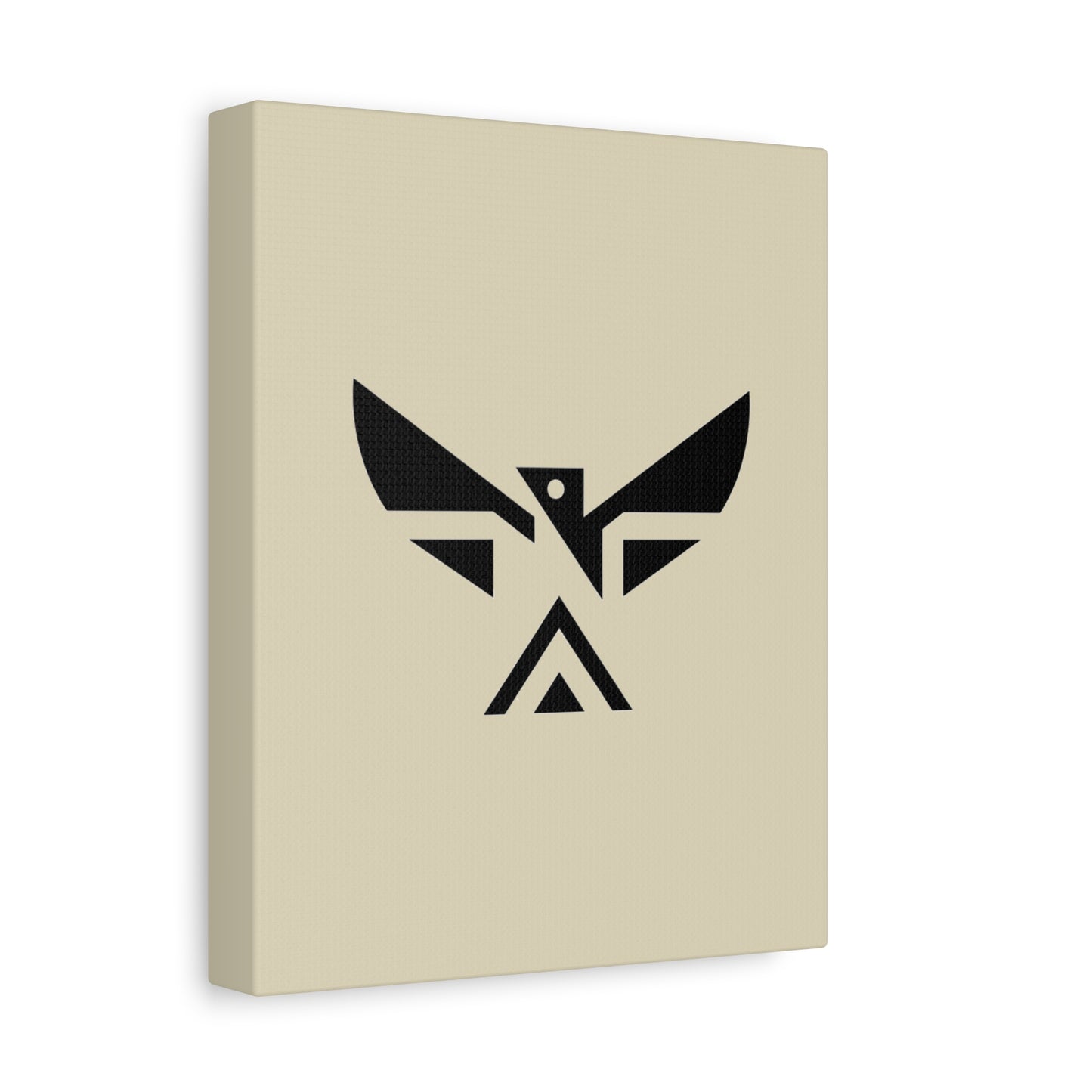 Minimalist Geometric Eagle Canvas Print — Modern Native-Inspired Wall Art