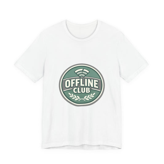 Offline Club Badge Tee | digital detox, log off