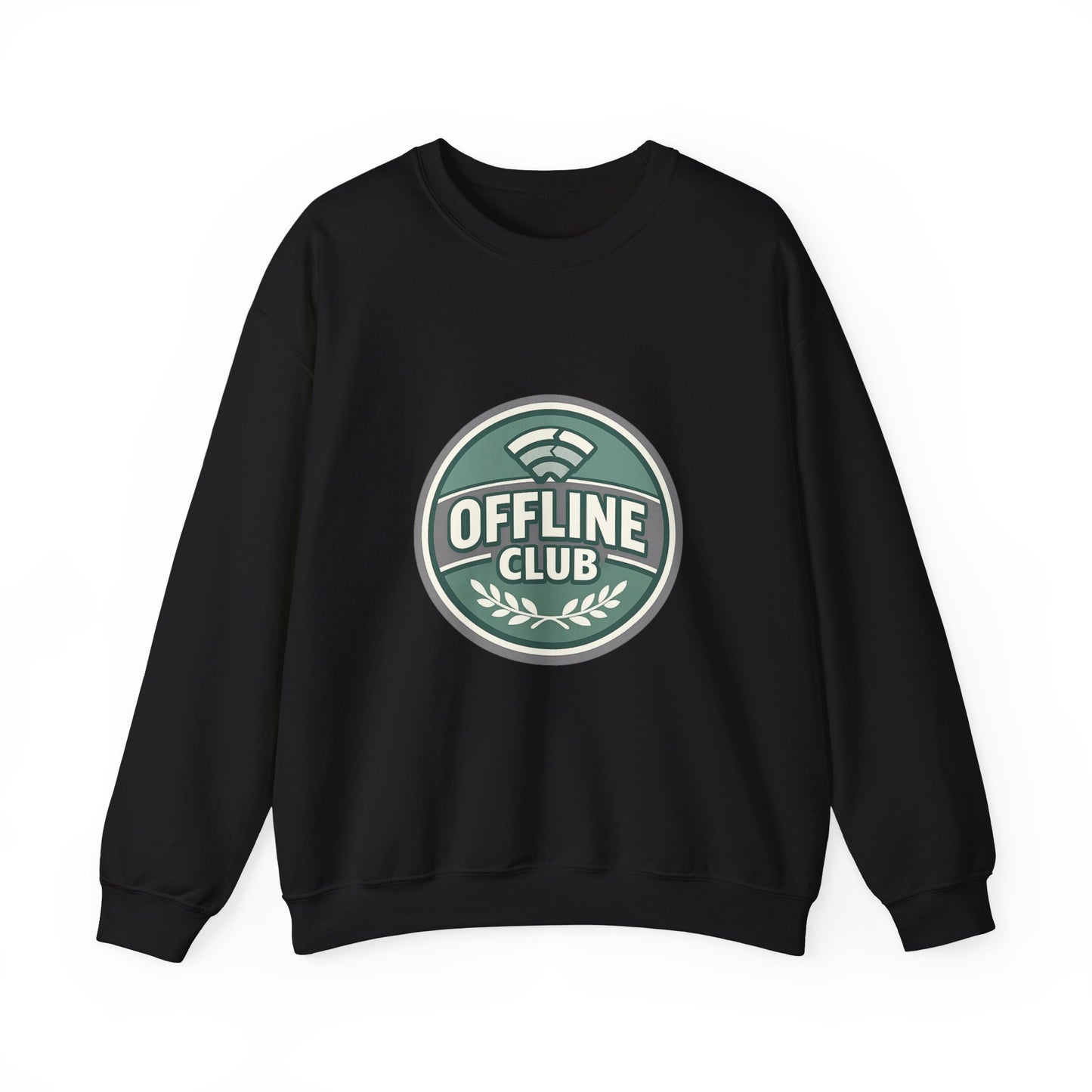 Offline Club Badge Crewneck Sweatshirt | digital detox, log off