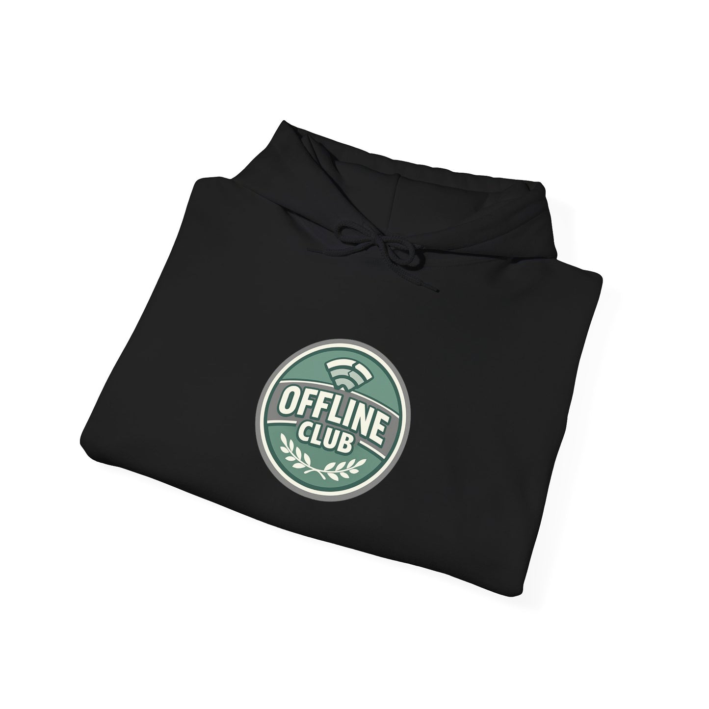 Offline Club Badge Hoodie | digital detox, log off