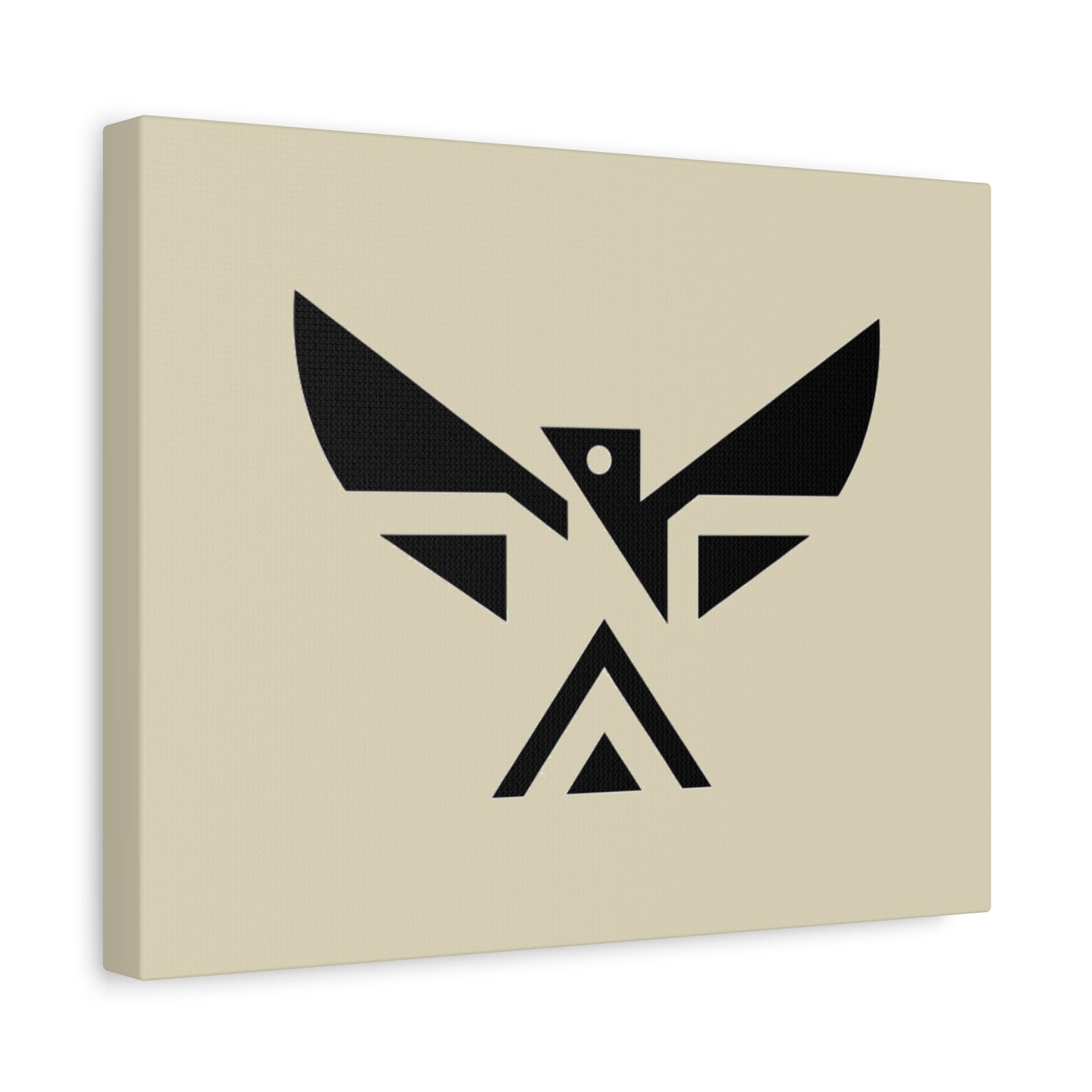 Minimalist Geometric Eagle Canvas Print — Modern Native-Inspired Wall Art
