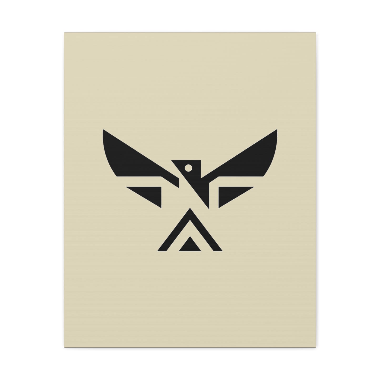 Minimalist Geometric Eagle Canvas Print — Modern Native-Inspired Wall Art