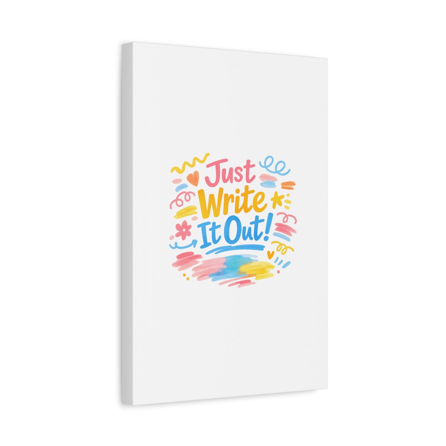 Just Write It Out! Canvas | handmade marker aesthetic, doodle art