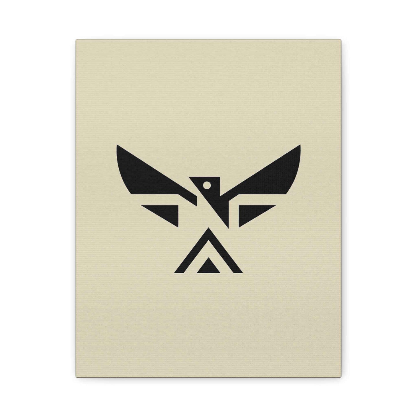 Minimalist Geometric Eagle Canvas Print — Modern Native-Inspired Wall Art