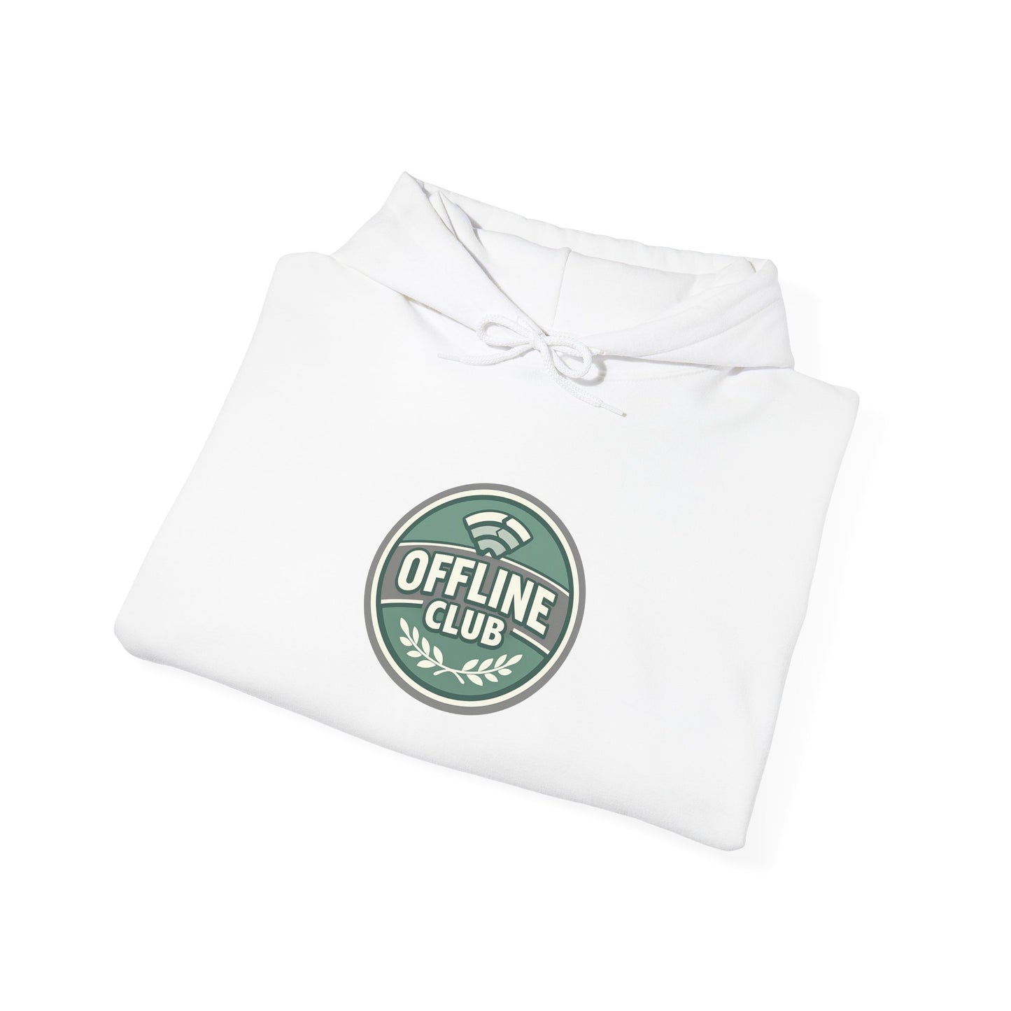 Offline Club Badge Hoodie | digital detox, log off