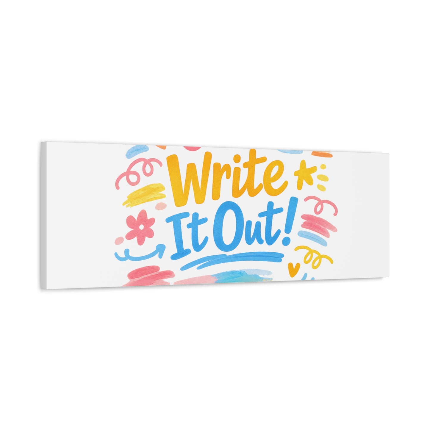 Just Write It Out! Canvas | handmade marker aesthetic, doodle art