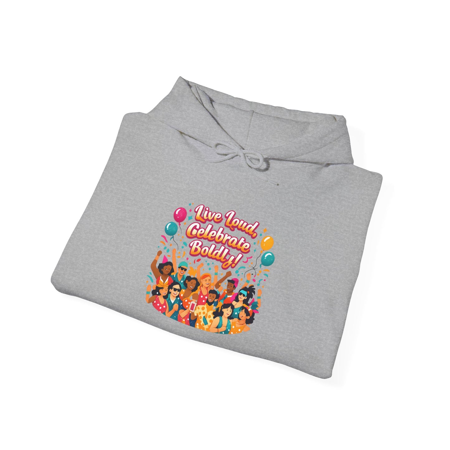 Carnival Confetti Celebration Hoodie | neon brights, color‑blocked fiesta