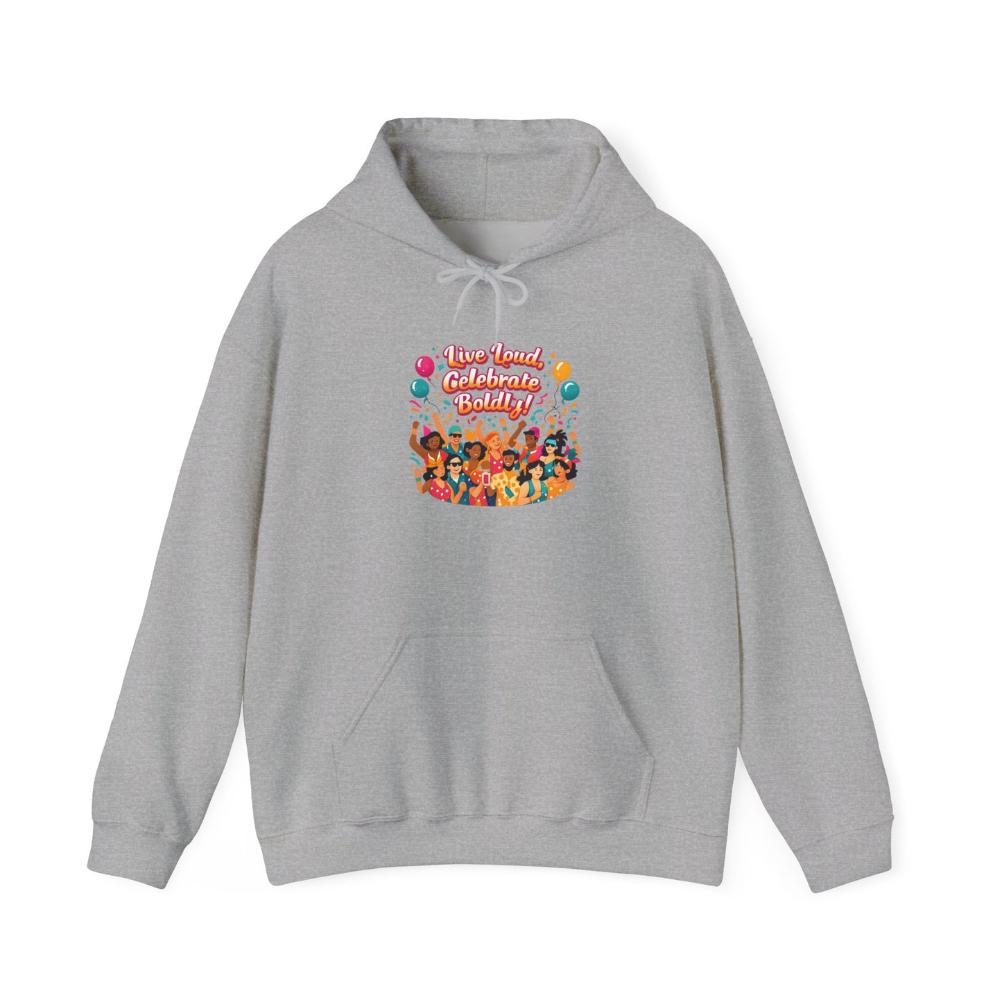Carnival Confetti Celebration Hoodie | neon brights, color‑blocked fiesta
