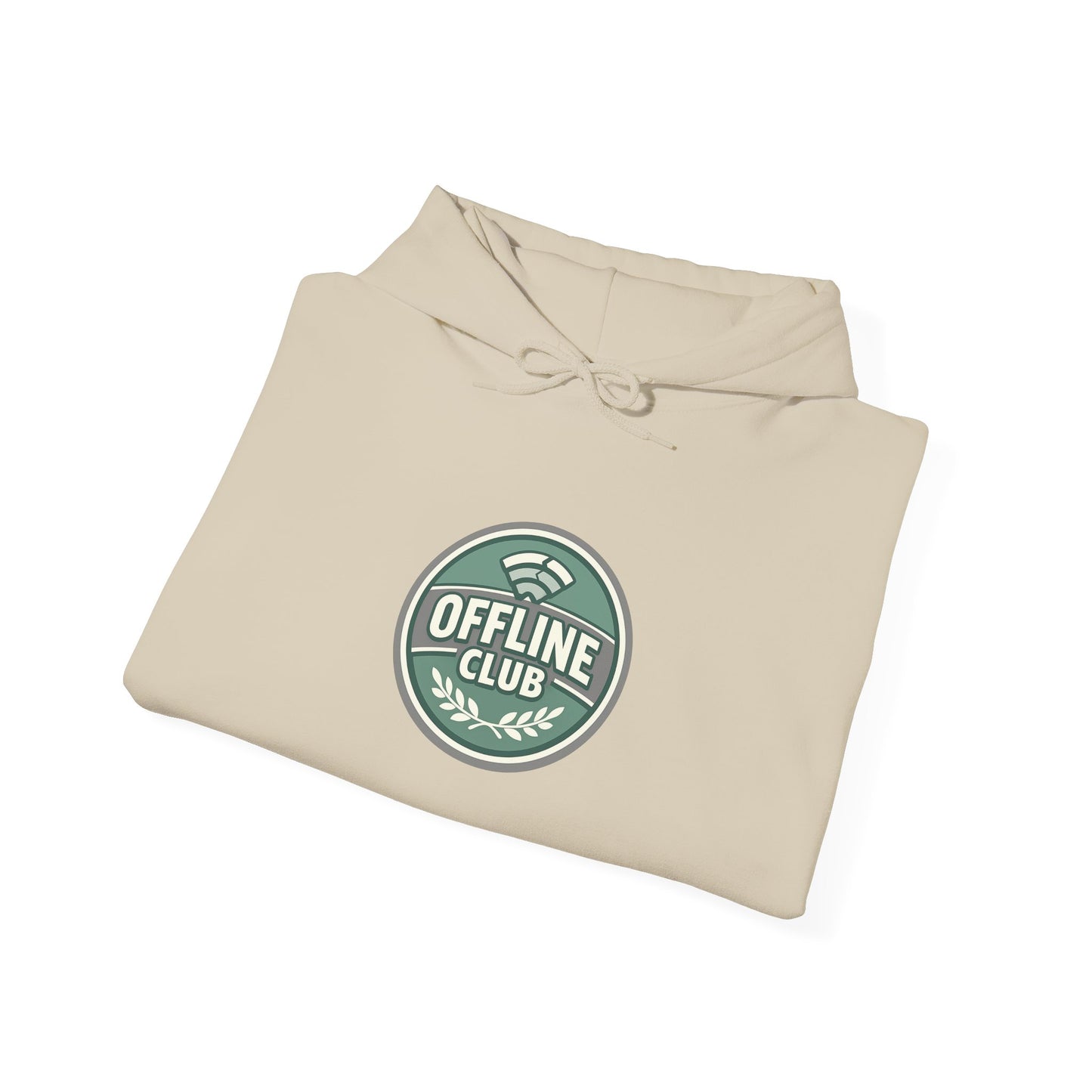 Offline Club Badge Hoodie | digital detox, log off