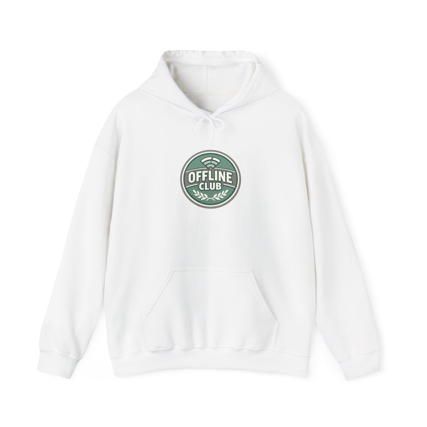 Offline Club Badge Hoodie | digital detox, log off