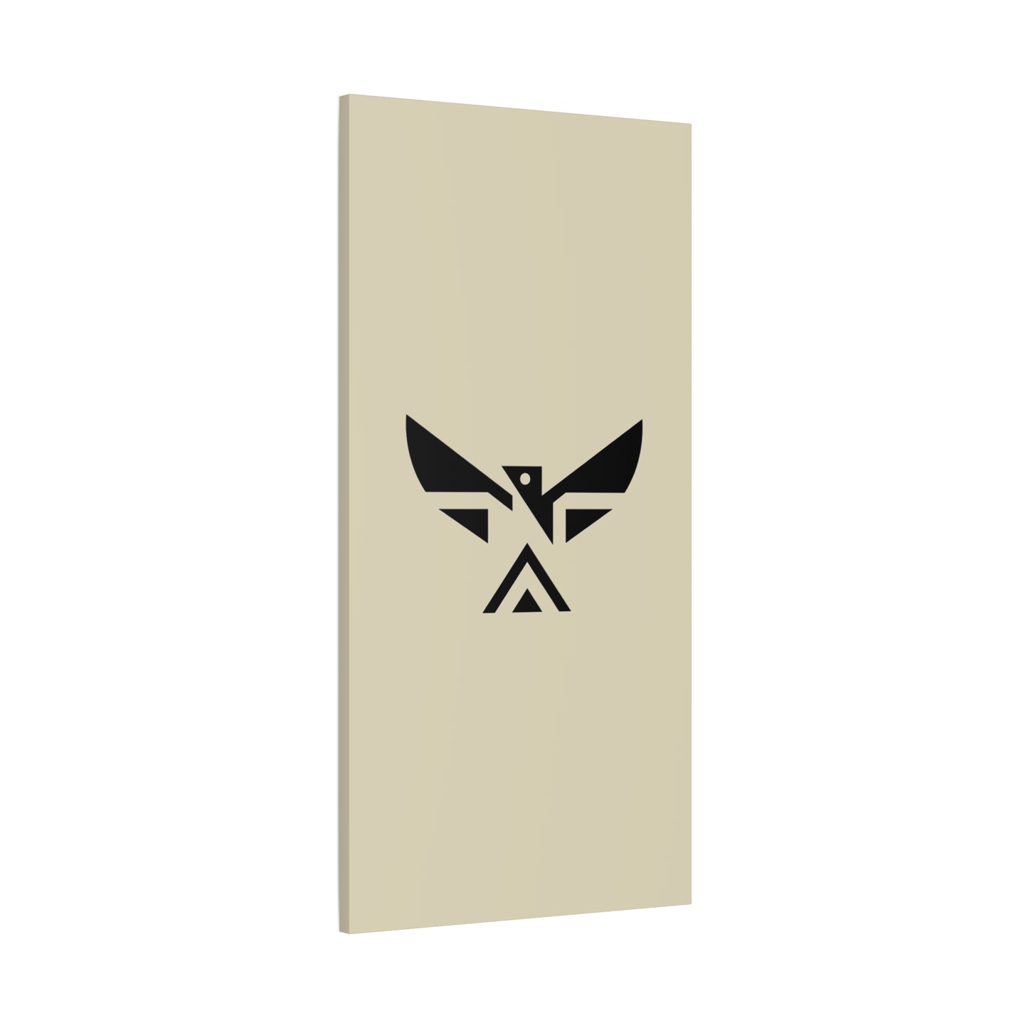 Minimalist Geometric Eagle Canvas Print — Modern Native-Inspired Wall Art