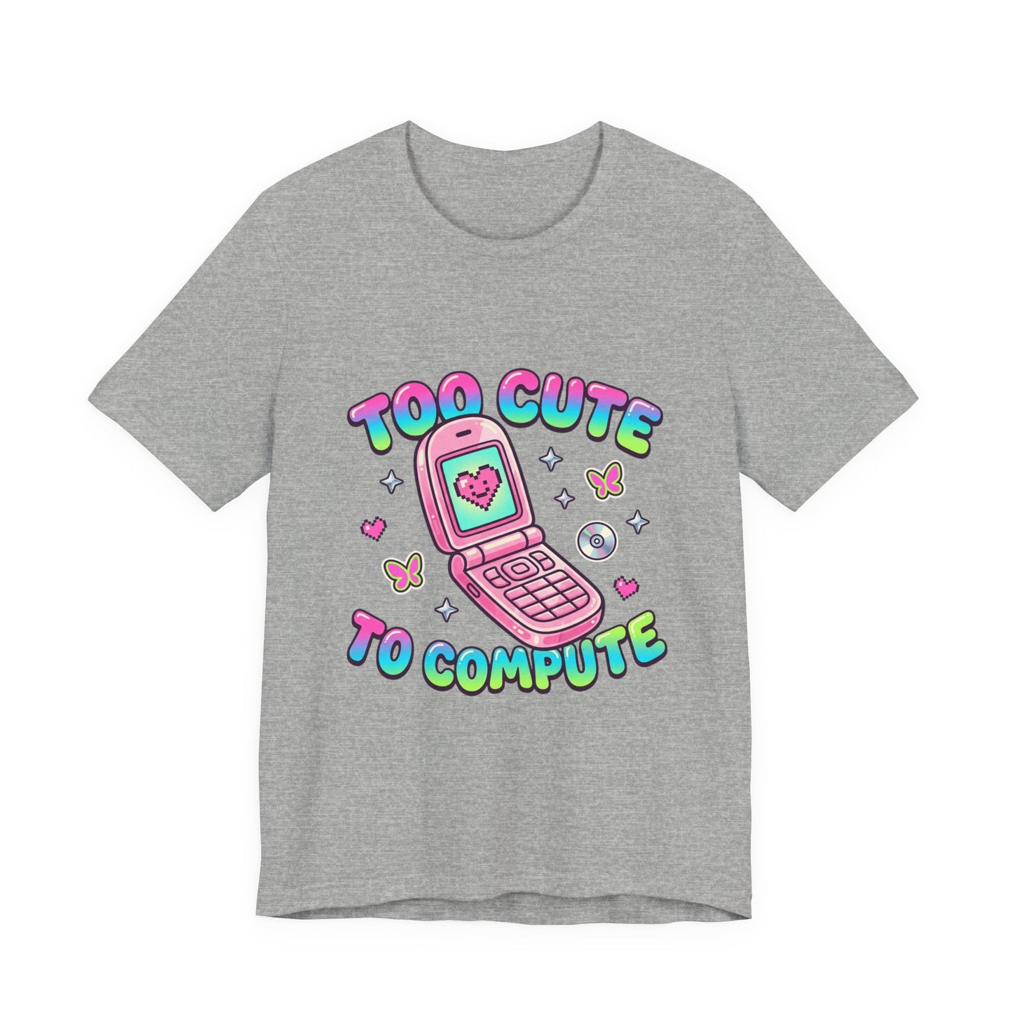 Too Cute To Compute Tee | Y2K shirt, retro internet graphic