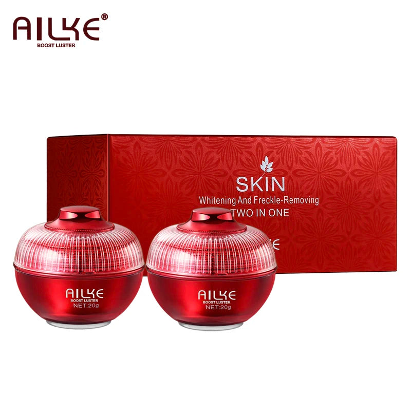 AILKE Brightening Day & Night Face Cream, Anti-Aging, Moisturizing, Lightening, Stains Remove Facial Skin Care Cosmetics