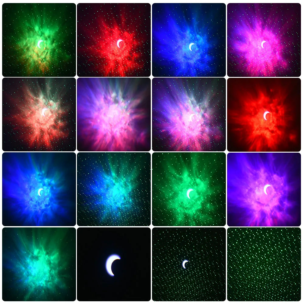 Star Projector Night Light Galaxy Projector for Bedroom Voice/Remote Control Kids Room Party Night Holiday Atmosphere Light