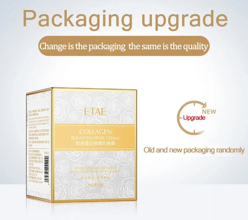 Face Cream Collagen Pearl Firming Lift Fade Fine Lines Caviar Moisturizing Smooth Brighten Korean Skin Care Product