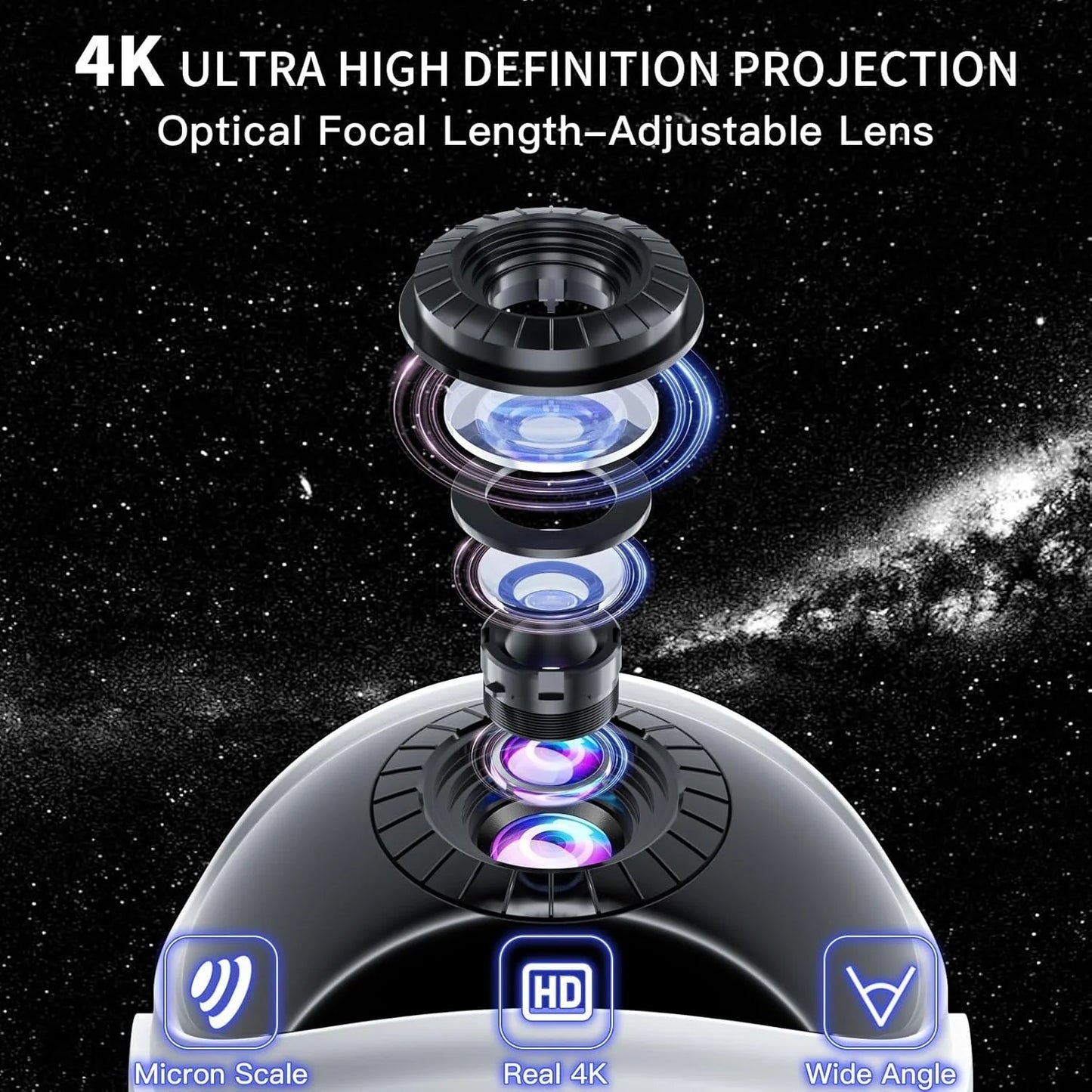 Astronaut Starry Sky Projector Night Light Nebula Ceiling Galaxy LED Lights for Bedroom Playroom Decorative Home Theaters Rooms