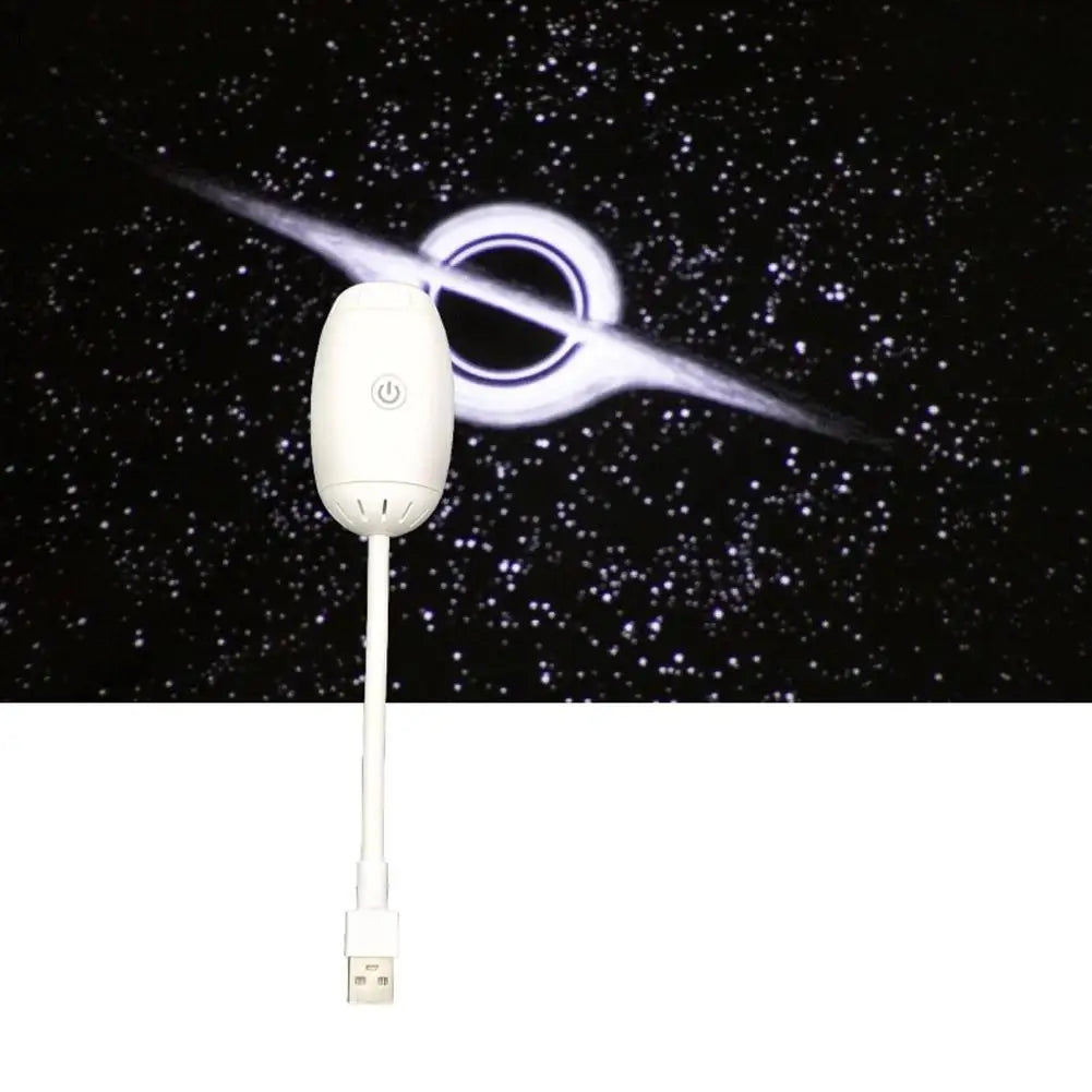 USB LED Starry Car Atmosphere Light Adjustable Focus Large Range Projection Romantic Saturn Galaxy Party Interior Decor Light