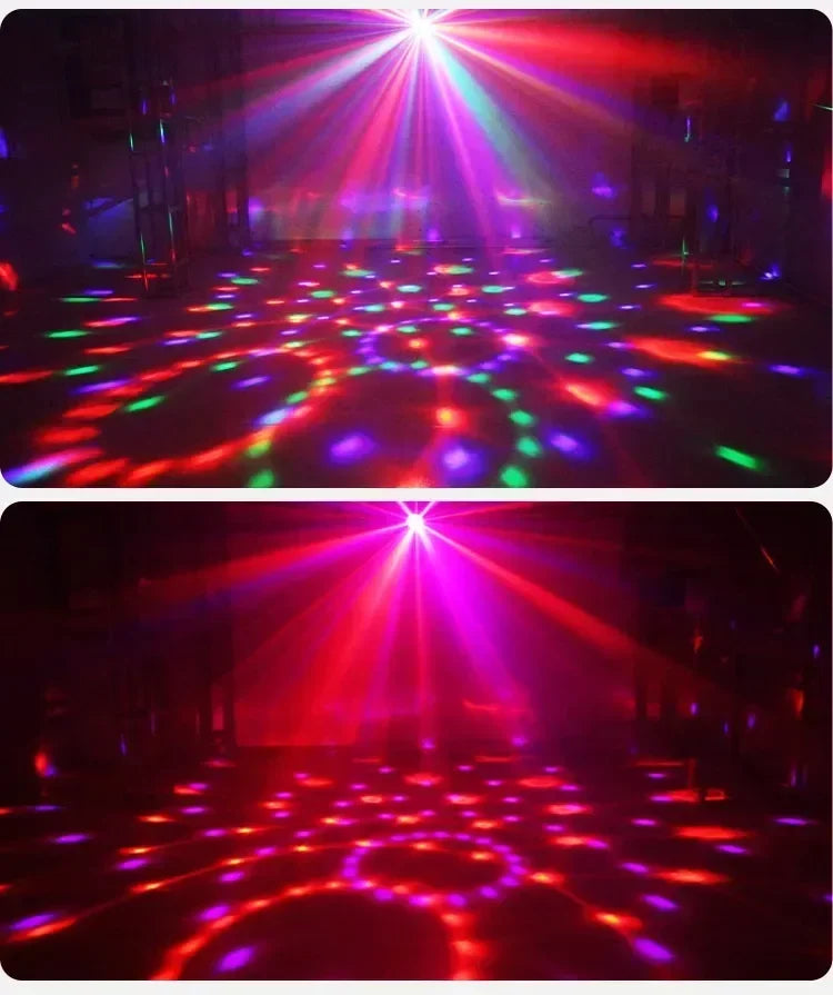 Party Light Disco Ball Light Dj Light Disco Light Ocean Light Star Light Projector Dance Light Sound Activated with Remote Contr