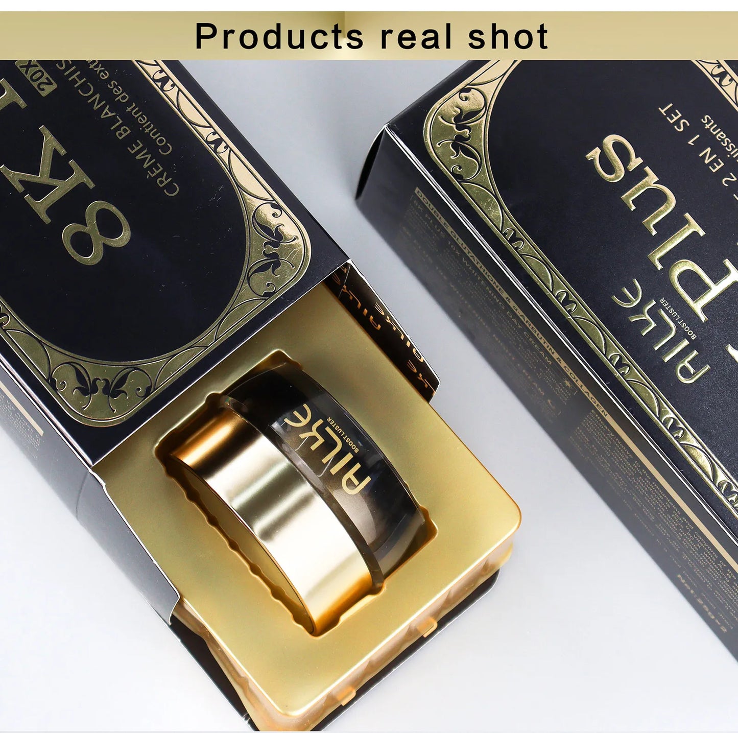AILKE Whitening Face Cream, Reduce Dark Spots, Sun Spots, Melanin, With Collagen, Glutathione, Even Skin Tone For All Skin Types