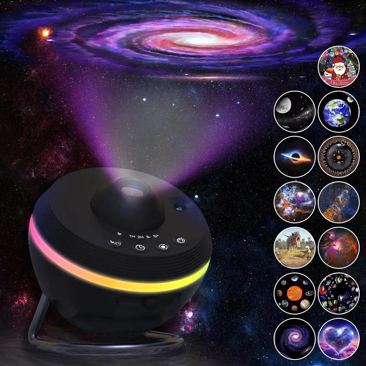 Galaxy Meteor Projector Night Light Lamp 360° Rotary Planetarium Projector 4K HD Star Projector For Kids Adults Room Decoration