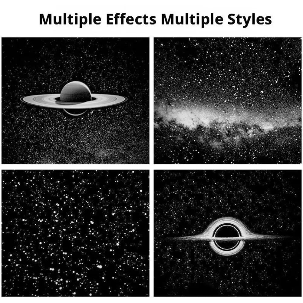 USB LED Starry Car Atmosphere Light Adjustable Focus Large Range Projection Romantic Saturn Galaxy Party Interior Decor Light