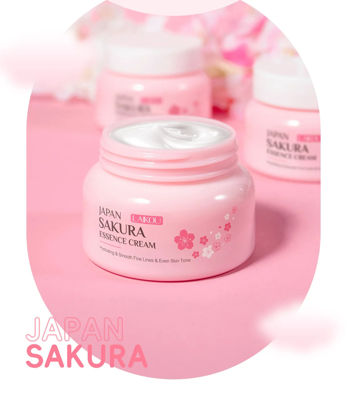LAIKOU Sakura Hydrating Cream Moisturizer Whitening Nourishing Oil Control Moisturizing Repairing Deep Hydration Winter Skincare